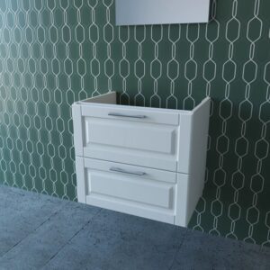 Mobile bagno sospeso bianco (t.b.t.) per arredo bagno.