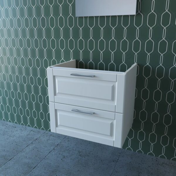 Mobile bagno sospeso bianco (t.b.t.) per arredo bagno.