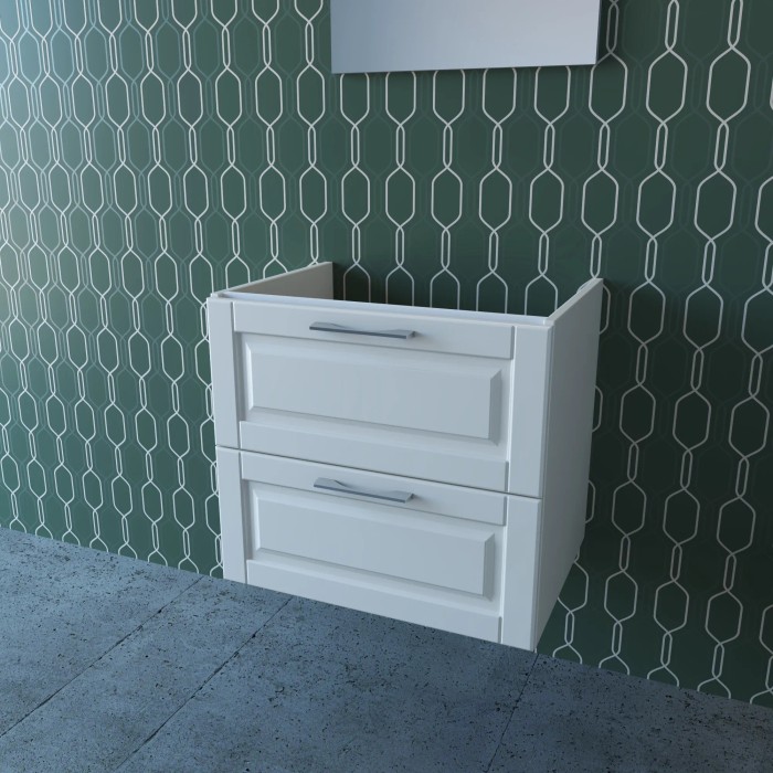 Mobile bagno sospeso bianco (t.b.t.) per arredo bagno.