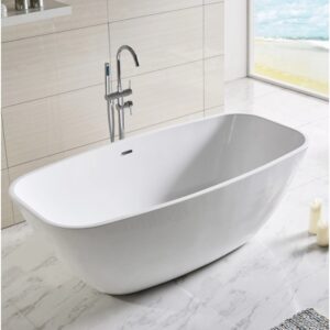 Vasca freestanding t.b.t. bianca con rubinetto. Vasche moderne per il tuo bagno.