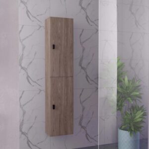 Mobile bagno Colonna sospesa reversibile 2 ante 34x162x25 cm assortito