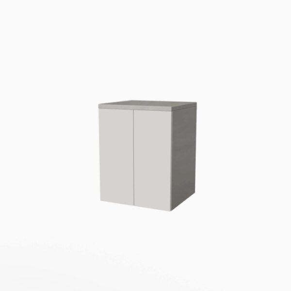 Modulo lavanderia con ante H91xL71xP65 cm Grigio Grafite opaco