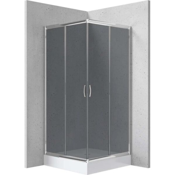 Cabina doccia Juraguá con piatto quadrato Caimito Idrostile 900x160 mm cromo