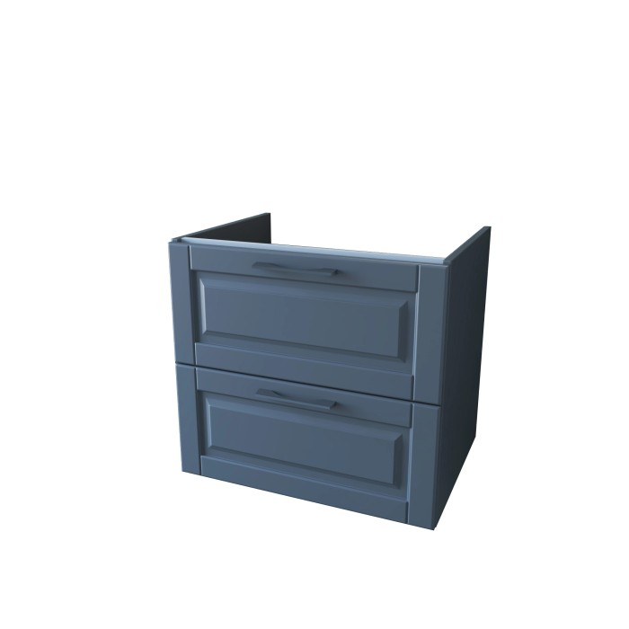 Mobile bagno t.b.t. blu con due cassetti.