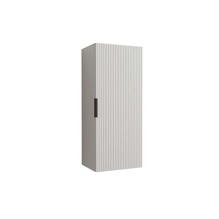t.b.t. mobile pensile bagno, struttura a scanalature verticali, design moderno.