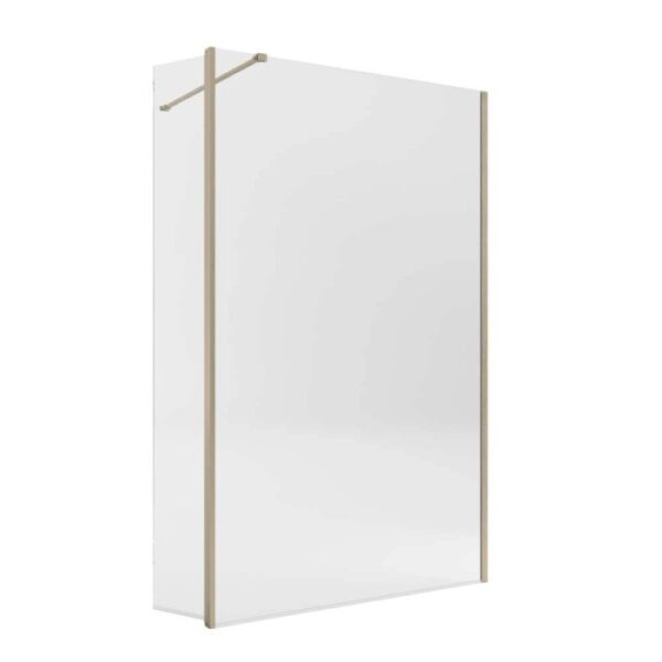 Aletta girevole doccia Walk-in Orion 30cm profilo oro spazzolato
