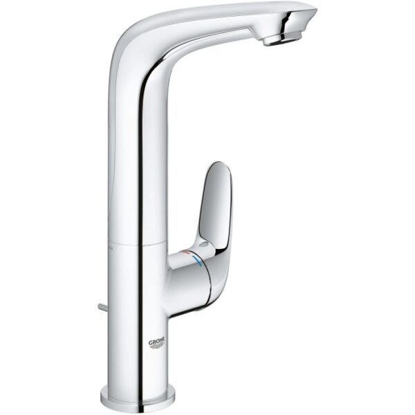 Miscelatore lavabo t.b.t. lucido per bagno, cromo.