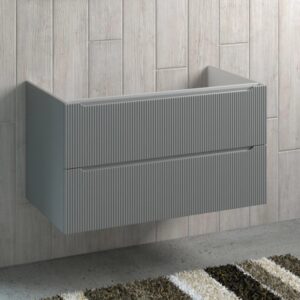 Mobile bagno sospeso t.b.t. grigio con due cassetti.