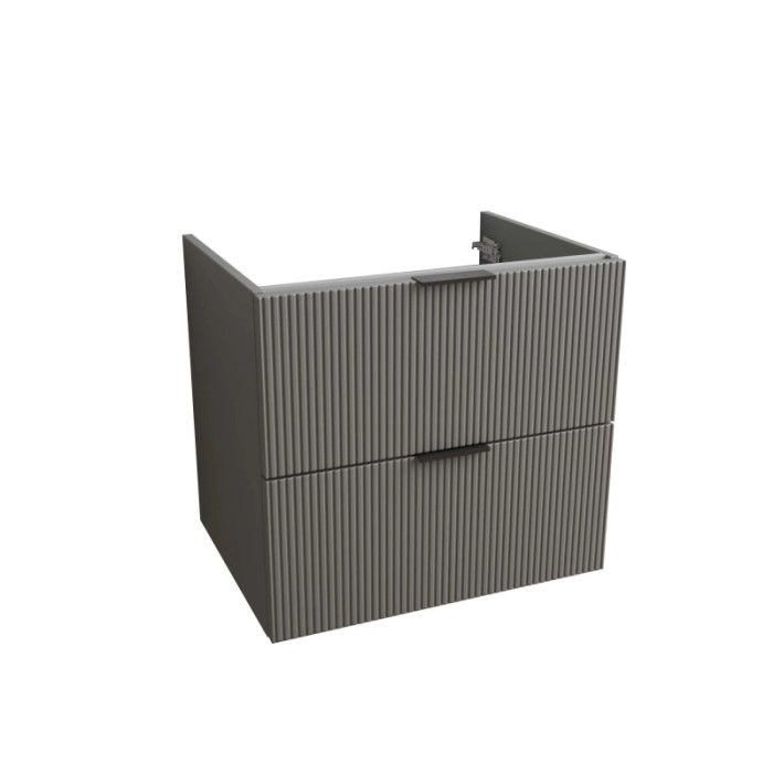 Mobile bagno t.b.t. grigio con due cassetti per il bagno.