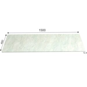 t.b.t. Mensola lavabo effetto marmo, dimensioni: 1500x460 mm.