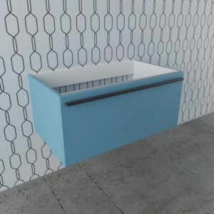 Mobile bagno sospeso t.b.t. blu, arredo bagno moderno.