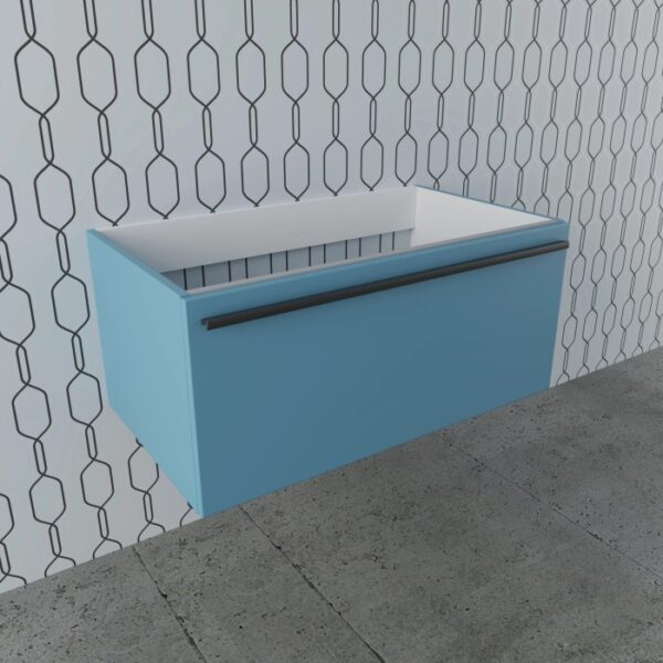 Mobile bagno sospeso t.b.t. blu, arredo bagno moderno.
