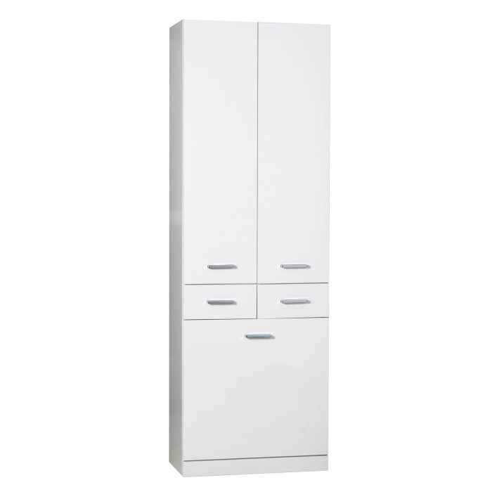 Mobile bagno bianco t.b.t. con ante e cassetti per arredo bagno.