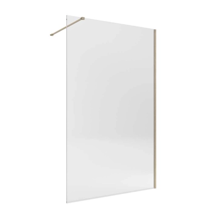 Doccia walk-in Orion 100x200 cm profilo oro spazzolato