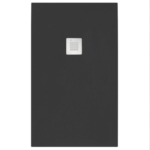 Piatto doccia t.b.t. grigio scuro con scarico quadrato