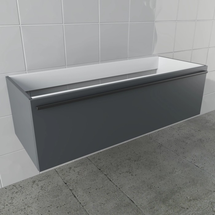 Mobile bagno sospeso t.b.t. grigio per arredobagno.