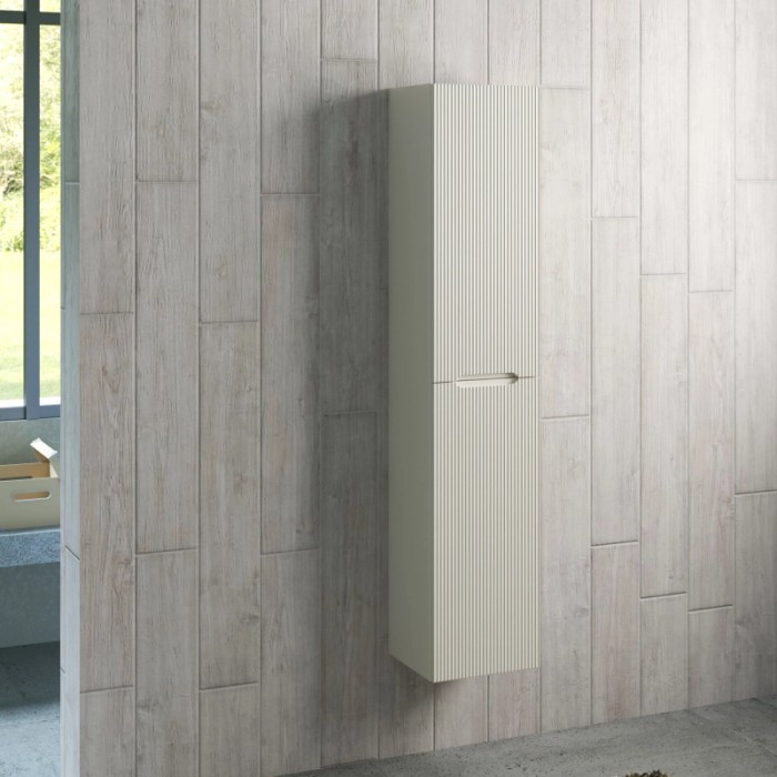 Mobile bagno sospeso della categoria arredo bagno con superficie rigata.
