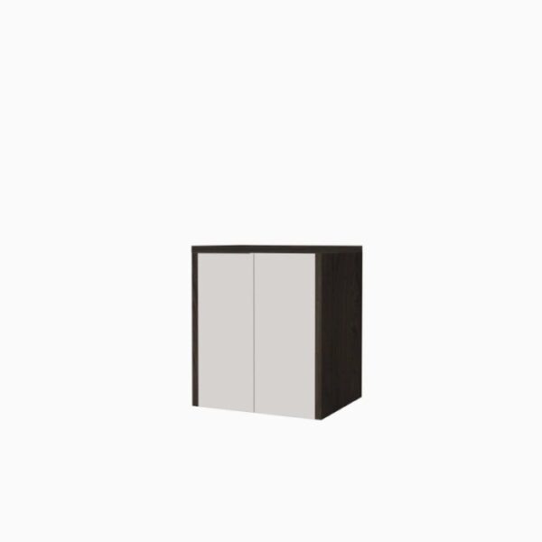 Mobile porta lavatrice asciugatrice con ante H91xL79xP65 cm Olmo Bianco