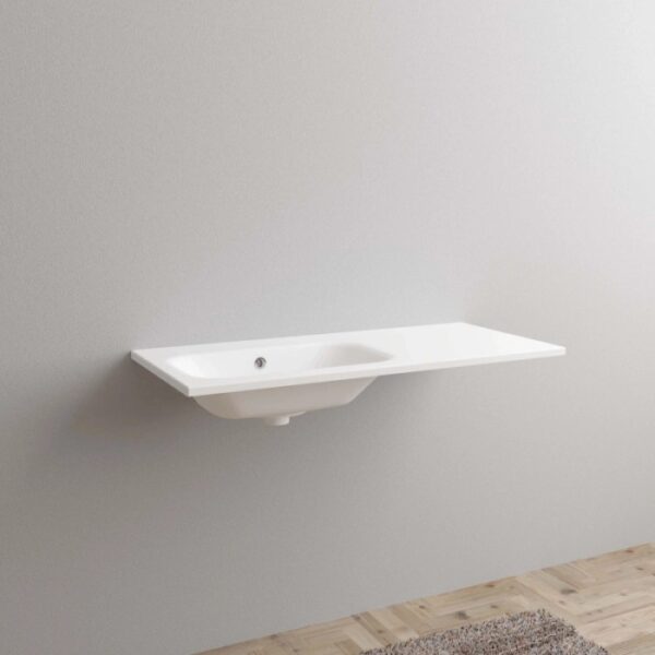 Lavabo bianco t.b.t. della categoria Lavandini montato a parete.