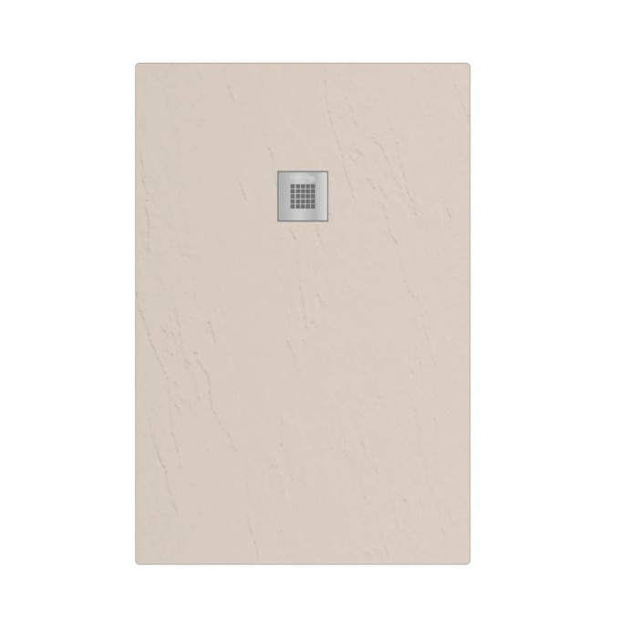 Piatto doccia beige t.b.t. con scarico quadrato nella categoria Piatti doccia.