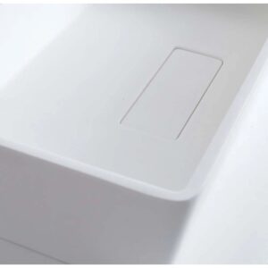 Lavabo in betacryl Zenith bianco