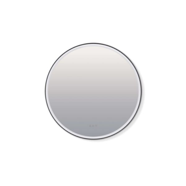 Specchiera LED S4 Round Ø 100 cm nero
