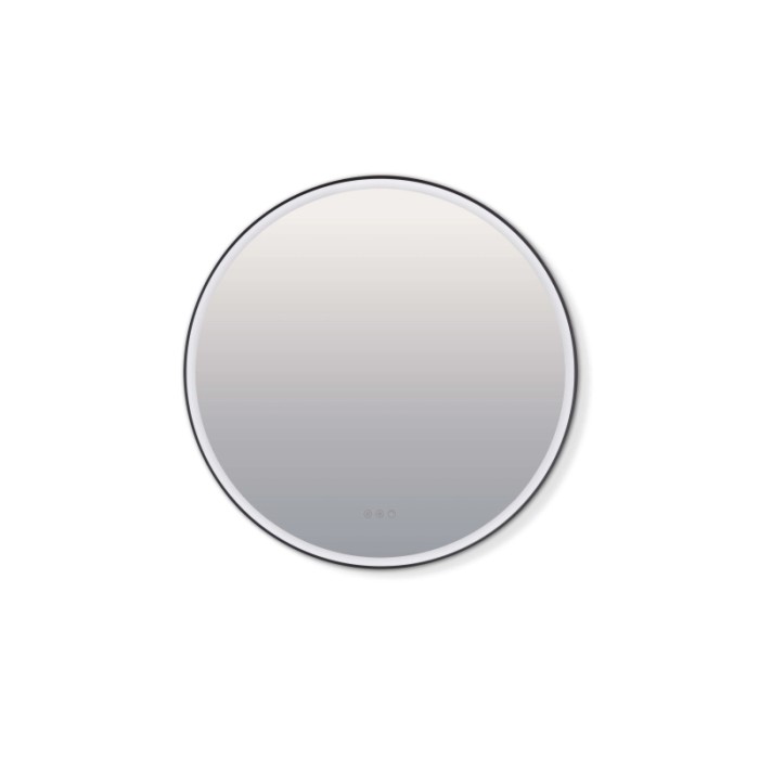 Specchiera LED S4 Round Ø 100 cm nero