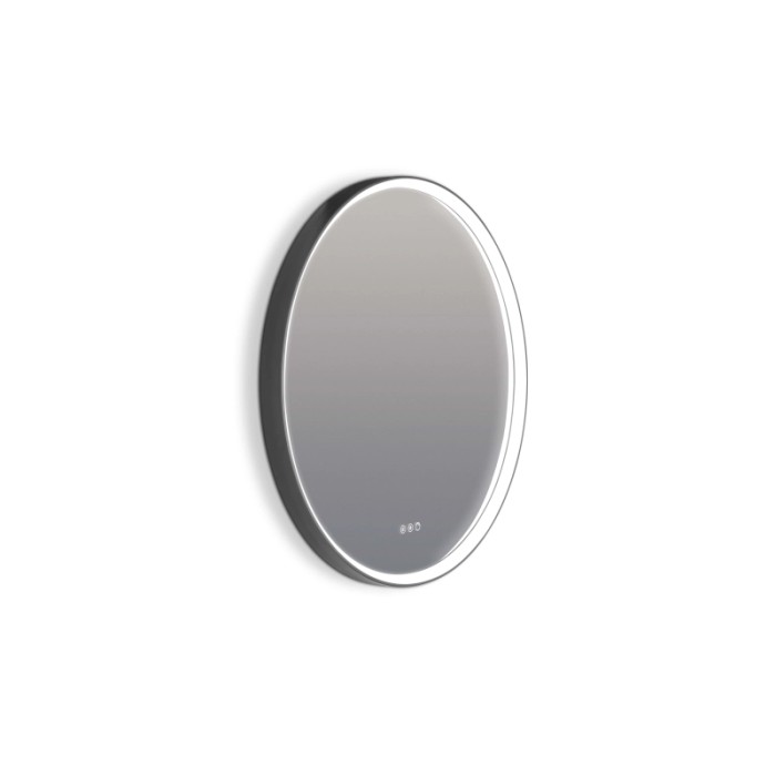Specchiera LED S4 Round Ø 100 cm nero