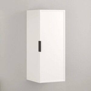 Mobile bagno sospeso t.b.t. bianco con maniglia nera.