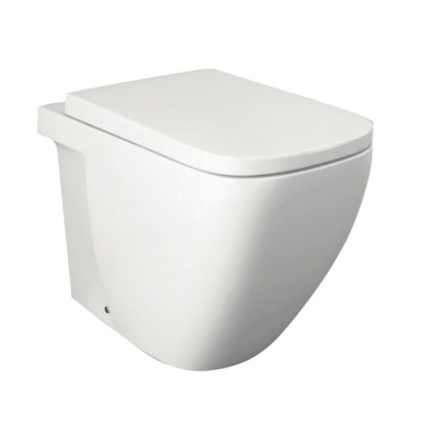 WC Filo Muro t.b.t. bianco sospeso con brida chiusa.