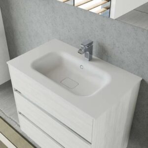 Mobile lavabo t.b.t. con tre cassetti.