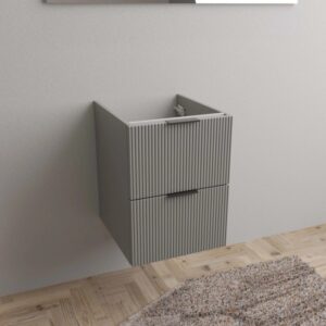 Mobile bagno sospeso t.b.t. grigio con due cassetti.