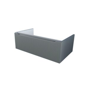 Mobile bagno t.b.t. grigio con frontale a coste.
