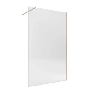 Doccia walk-in Orion 90x200 cm profilo oro spazzolato