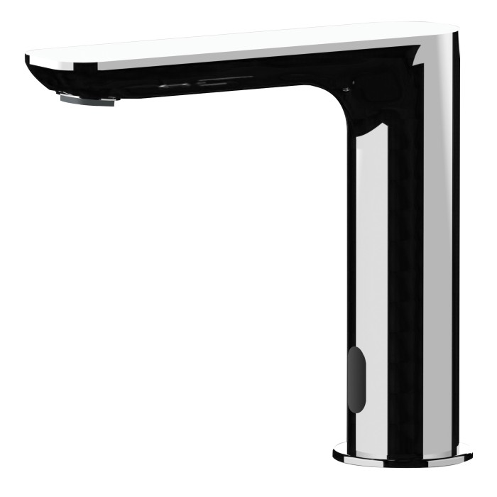 Miscelatore lavabo t.b.t moderno cromato con sensore per funzionamento senza contatto.