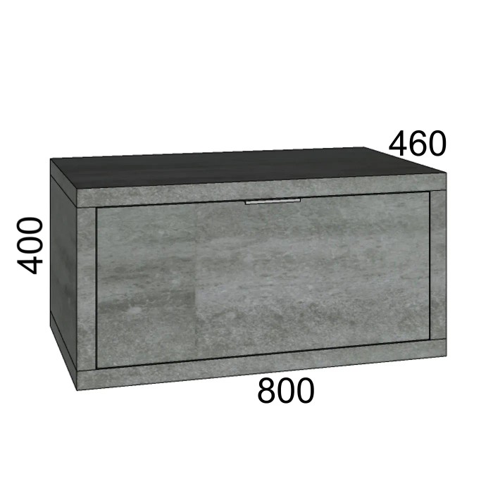 Mobile bagno sospeso grigio della categoria arredo bagno.