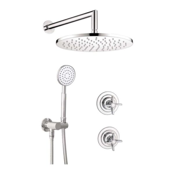 Set doccia incasso Idrostile con soffione 250 mm cromo