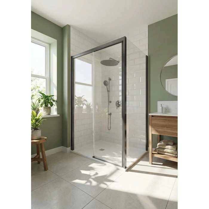Porta doccia lato fisso Elite 87-89x200 cm canna di fucile