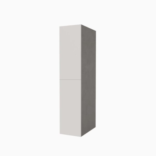 Colonna lavanderia anta doppia H182xL40xP65 cm Grigio Bianco lucido