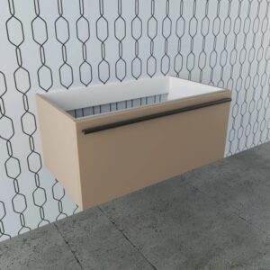 Mobile bagno sospeso beige della categoria arredo bagno.