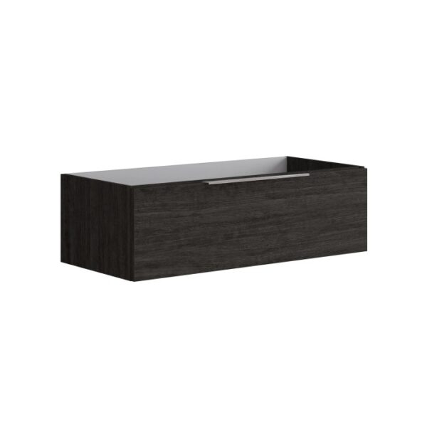 Mobile bagno sospeso t.b.t. in legno scuro per bagno.