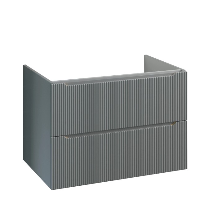Mobile bagno sospeso t.b.t. grigio con due cassetti.