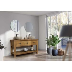 Mobile bagno in teak naturale Margaux 3 cassetti
