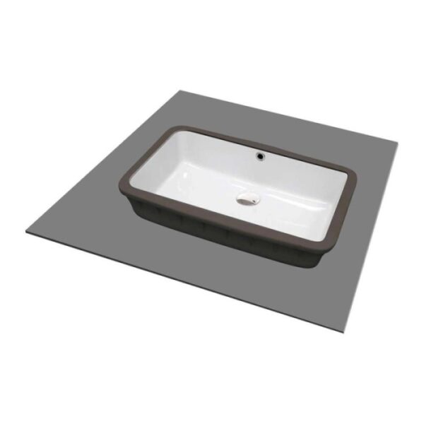 Lavabo da incasso ceramica Madruga Idrostile 300x173 mm Bianco