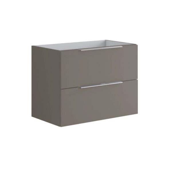 Mobile bagno t.b.t. grigio con due cassetti.