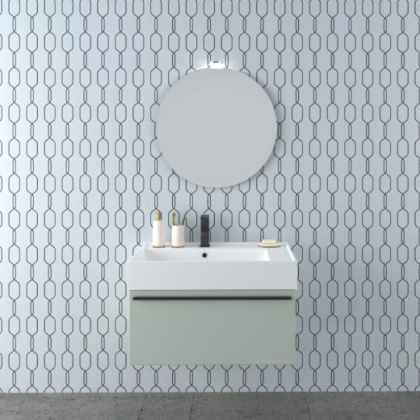 t.b.t. Mobile bagno con specchio e mobile base per il bagno.