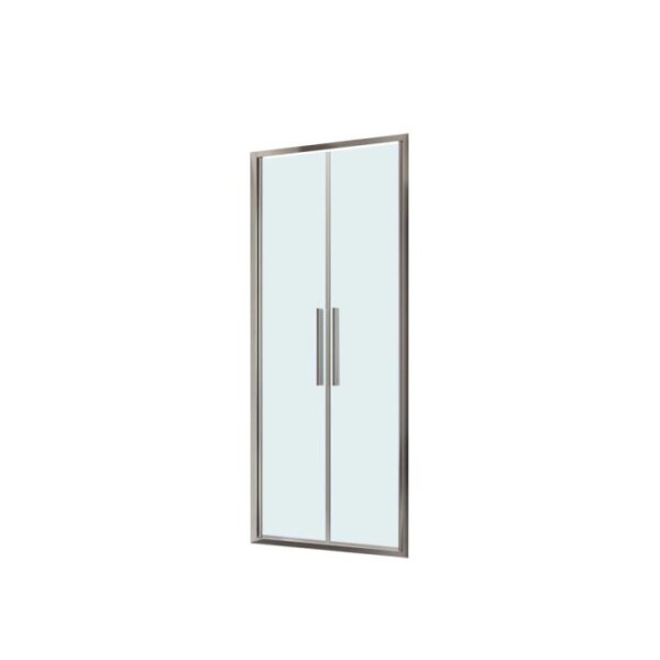 Porta saloon doccia 2 ante estensione cm 87-91 cromo trasparente