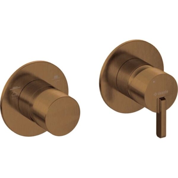 Miscelatore doccia incasso Idrostile Limonar orizzontale deviatore bronzo