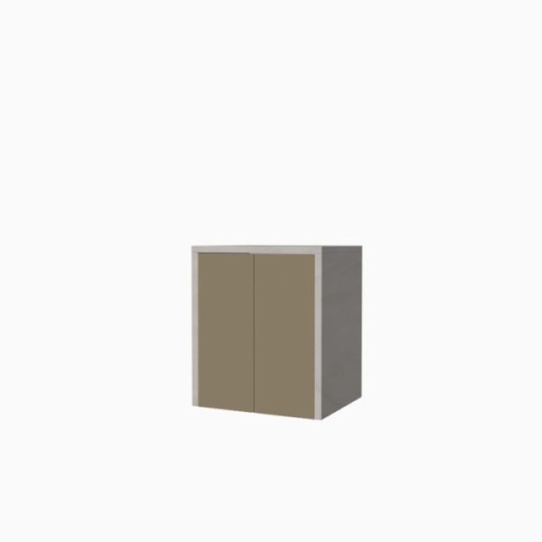 Mobile porta lavatrice asciugatrice con ante H91xL79xP65 cm Grigio Tortora