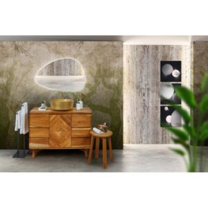 Specchio a LED retroilluminato Drop Light 85x140 cm